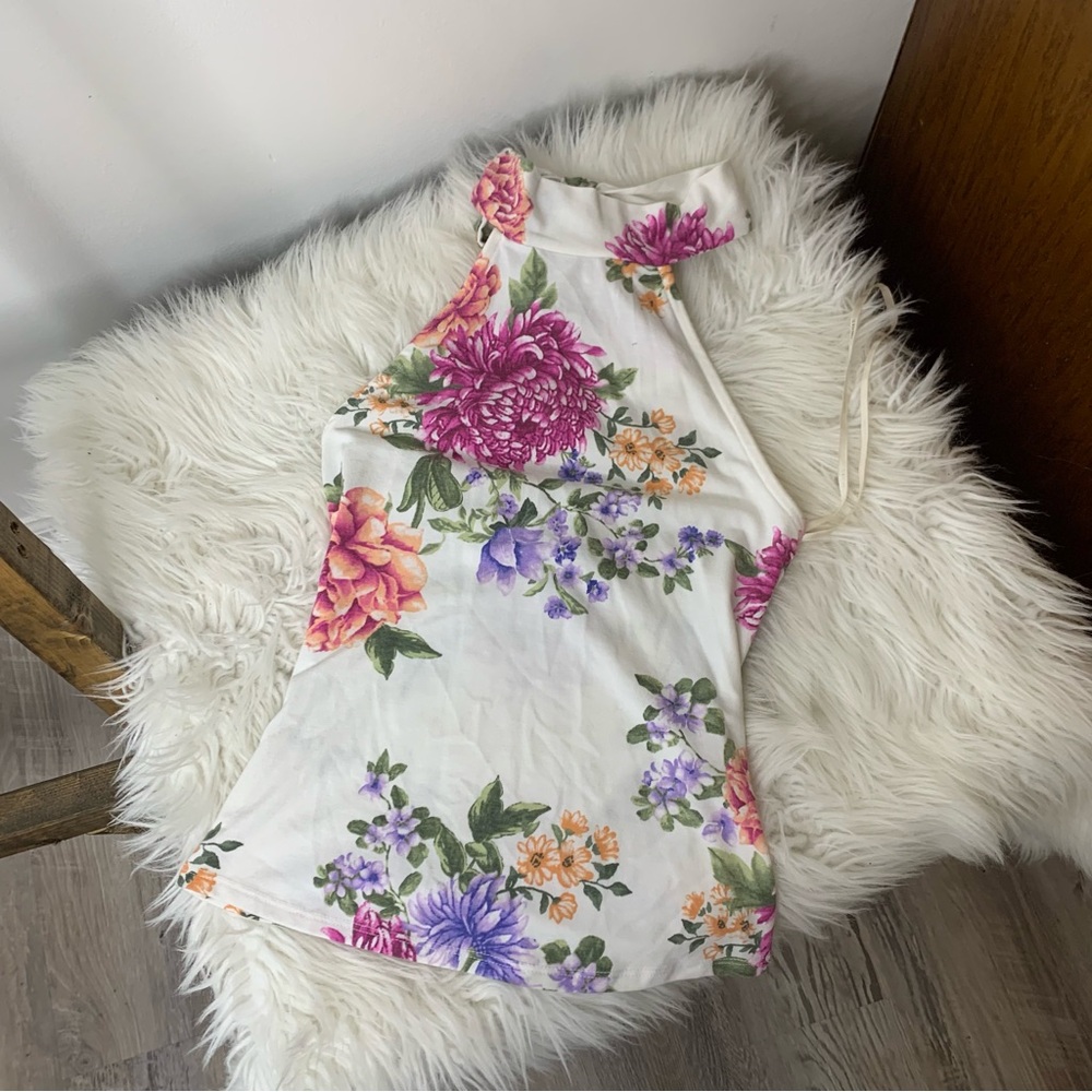 Forever 21 Floral Print Halter Top